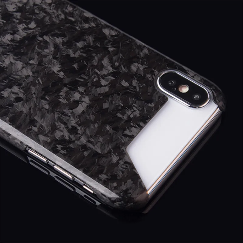Мода 100% чистого углеродного волокна чехол для iPhone X 7 8 Plus Спорт не блокирует