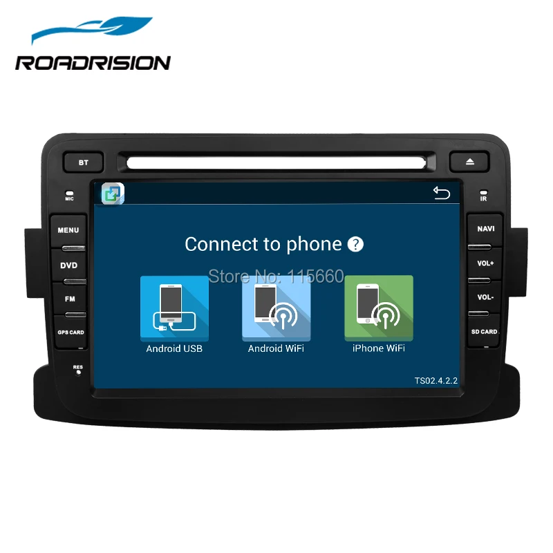 RoadRision 7 дюймов Автомобильный dvd плеер Android 6 0 для Dacia Duster Logan Sandero Dokker Lodgy головное