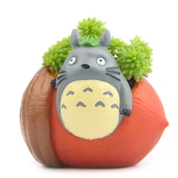 5cm my neighbor rubber fruit totoro flowerpot figure toy diy resin action figures toys gifts for garden home deco