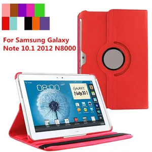 Чехол-книжка для Samsung Galaxy Note 10,1 2012 GT-N8000 N8000 N8010 N8020, кожаный чехол-подставка с поворотом на 360 градусов