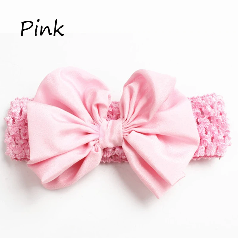 Большой Лук Повязки Эластичный Головной Убор Шифон Малышей Hairband Девушки Волосы