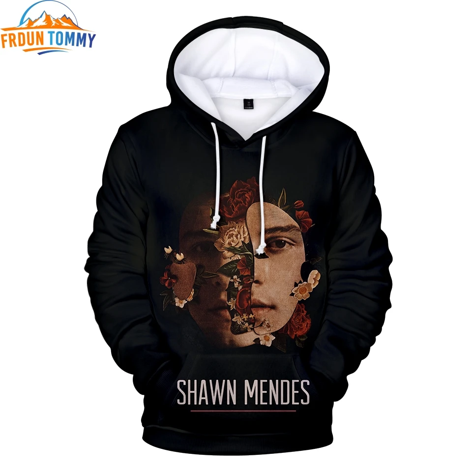 Новая толстовка с капюшоном Shawn Mendes принтом для мужчин и женщин повседневная