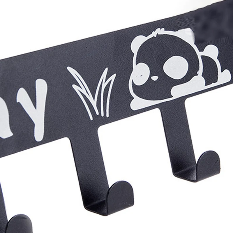 

European Style Multi-funtional Detachable 6 hooks No Trace Hang Clothes Hangers behind door Metal Door Hook 5