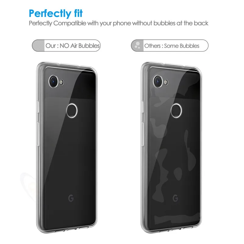 Qosea For Google Pixel 3a Case Shockproof Clear Slim Silicone Phone TPU 2 3 XL Protective Back Capa Cover | Мобильные телефоны и