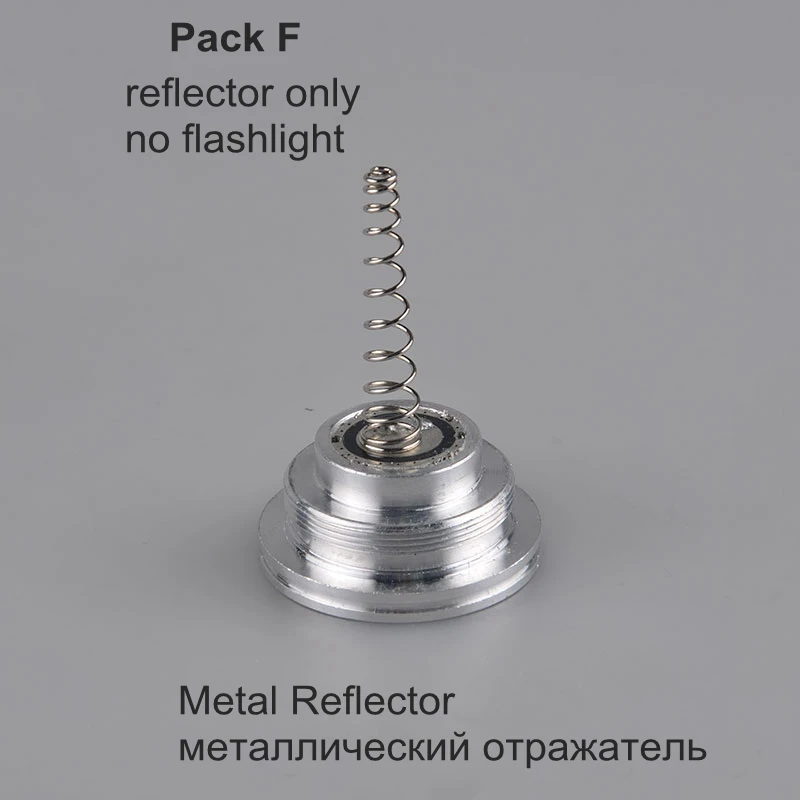 metal reflector TMWT 3 Вт XPE LED или 10 W T6 белый или теплый белый Освещение Фонари D Размеры Батарея фонарик и металла Алюминий отражатель - Испускаемый цвет: metal reflector