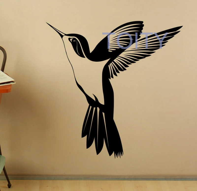 Hummingbird Настенная Наклейка Colibri Bird Виниловая наклейка для домашнего интерьера