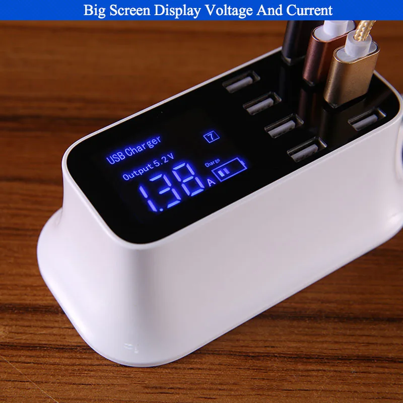8-портовый настенный usb-концентратор зарядное устройство 8А USB для мобильного
