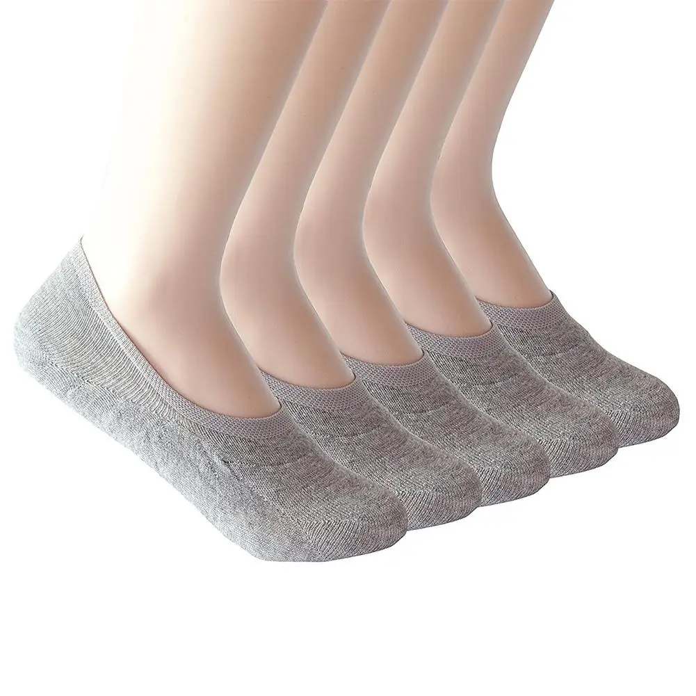 Носки невидимки MISSKY женские повседневные Нескользящие однотонные носки на