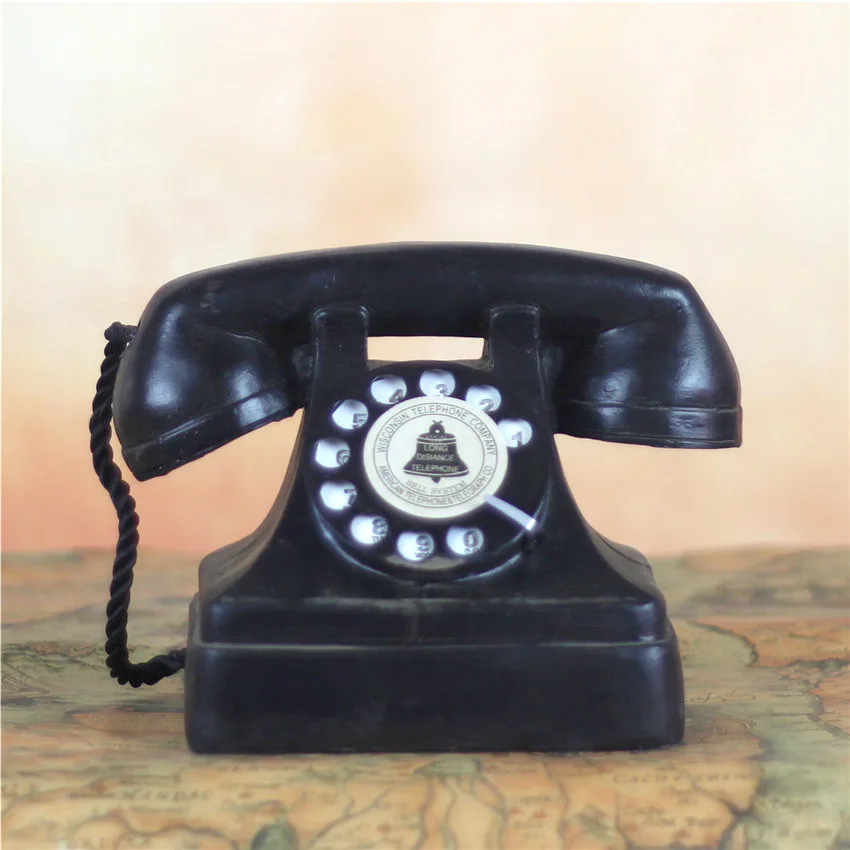 Полимерная Ремесленная ретро-фотосъемка С телефонным интерьером