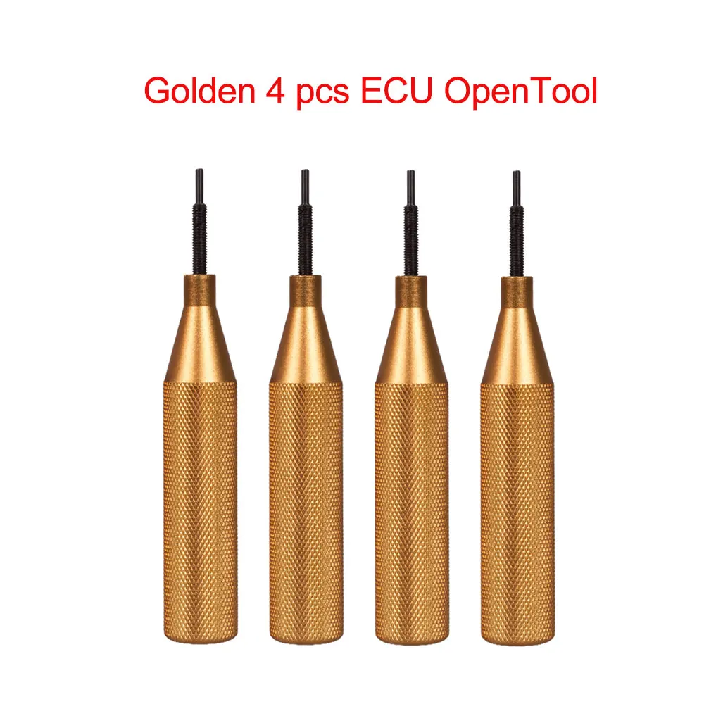 4 pcs golden Инструмент для открытия крышки ЭБУ 2 цвета для KESS/KTAG/Fgtech V54 полезные инструменты для открытия ЭБУ для kess V2 V 5,017/ktag v 7,020 - Цвет: 4 pcs golden