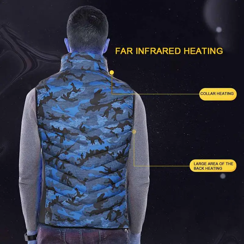 Мужской женский жилет с электрическим подогревом зимняя теплая куртка большой