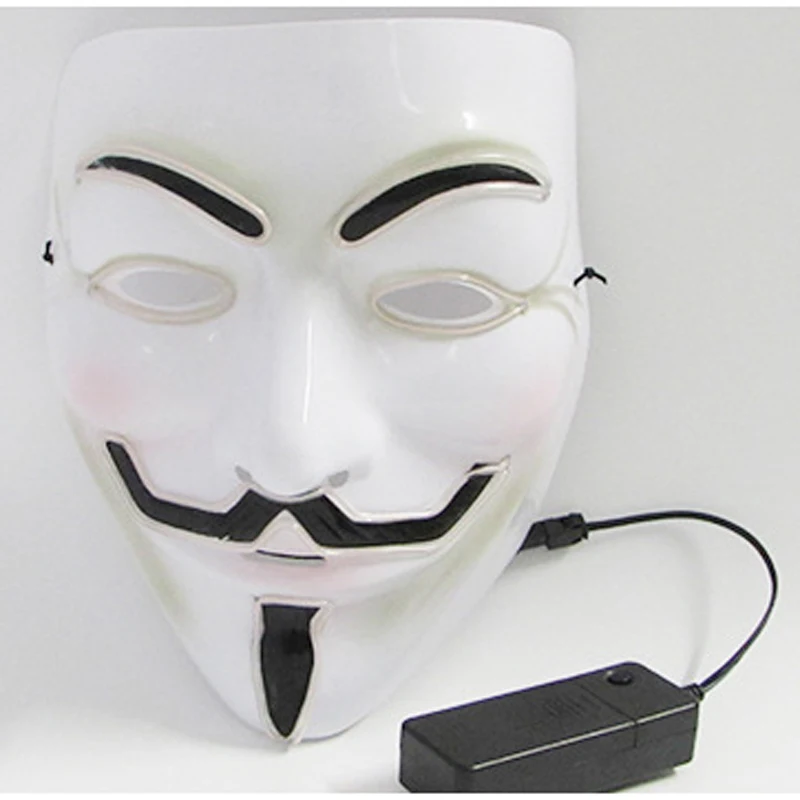 LED Helmet Mask DIY EVA DJ EL Wire Cosplay Prop Halloween Full Face Party Bar Masks | Тематическая одежда и униформа