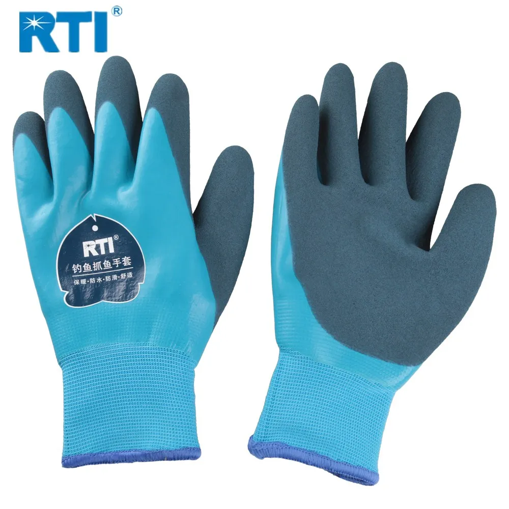 RTI 1 пара рыболовных перчаток водонепроницаемые противоскользящие удобные