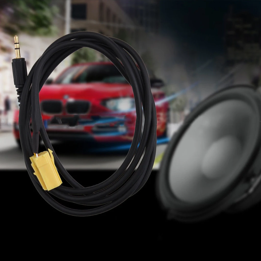 Mini ISO соединительные радионавигационные устройства 3 5 AUX адаптер 1 м кабели для