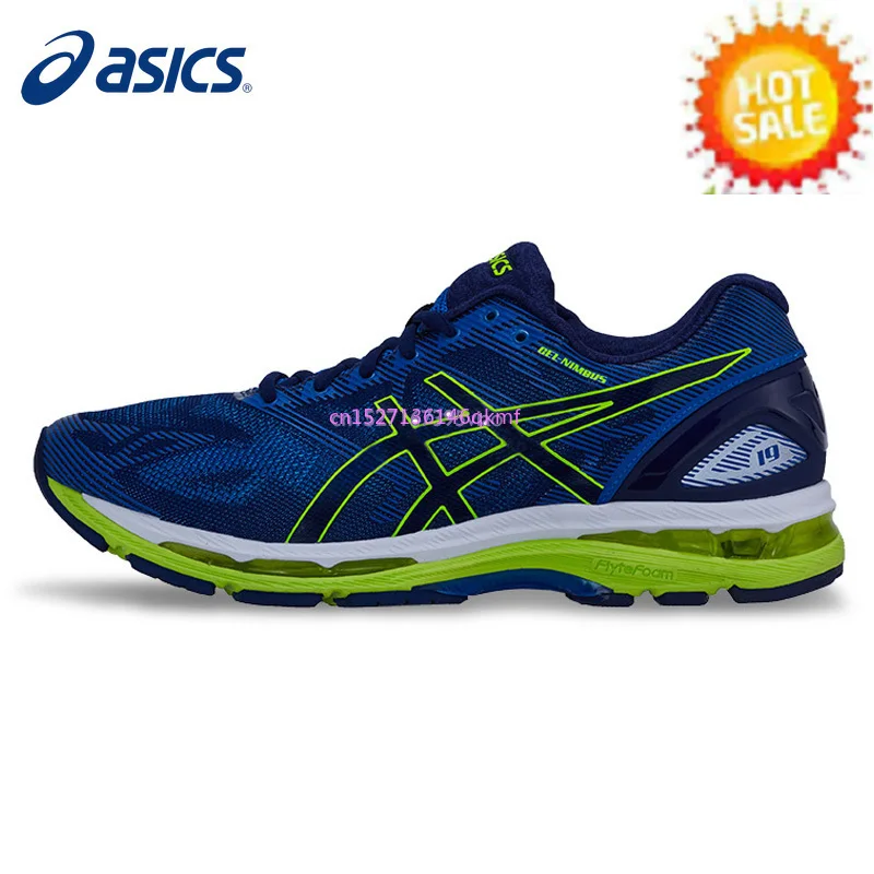ASICS/Мужская обувь, оригинальная обувь GEL-NIMBUS 19, светильник на подушке, обувь для бега, дышащие кроссовки, спортивные, для улицы