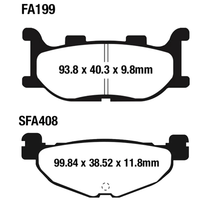 Тормозные колодки для мотоциклов Yamaha XJR 400 4HM1/4HM2/4HM4/4HM7 XJR400 1993 1994 1995 1996 | Автомобили и