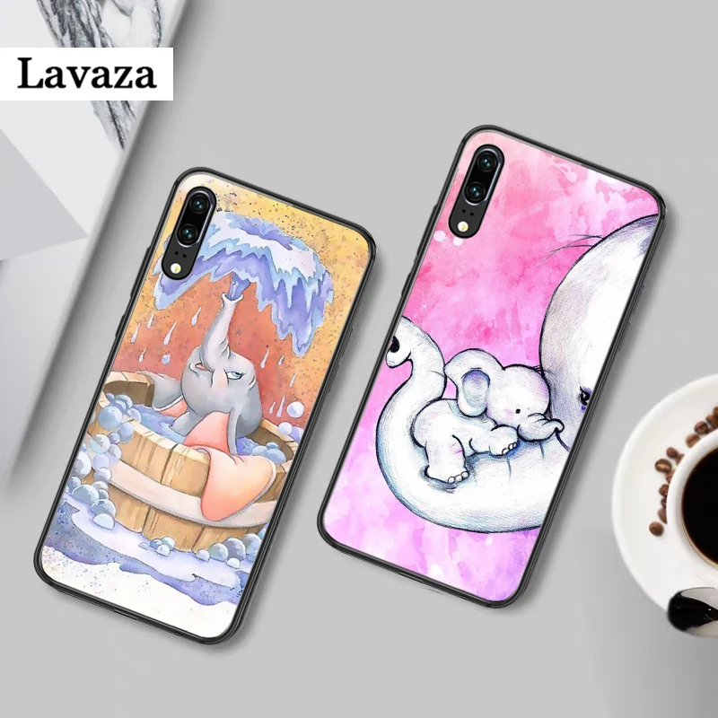 Милый силиконовый чехол С Рисунком Слона для Huawei P8 Lite 2015 2017 P9 2016 Mimi P10 P20 Pro P Smart Z 2019