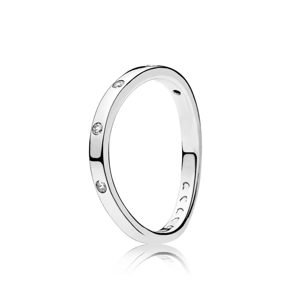 R185 Классические серебряные кольца с бантиком в виде короны, цветок, любовь, хрустальные свадебные и вечерние кольца для женщин, ювелирные изделия - Цвет основного камня: R185