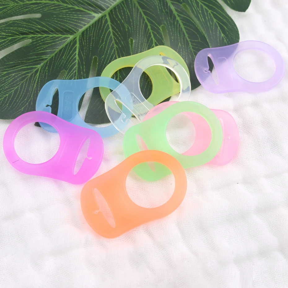 Let's Make 10PCS Food Grade Silicone Baby Pacifier Mam Dummy Chain Holder Clip Colorful BPA Free Nurse Teethers | Мать и ребенок