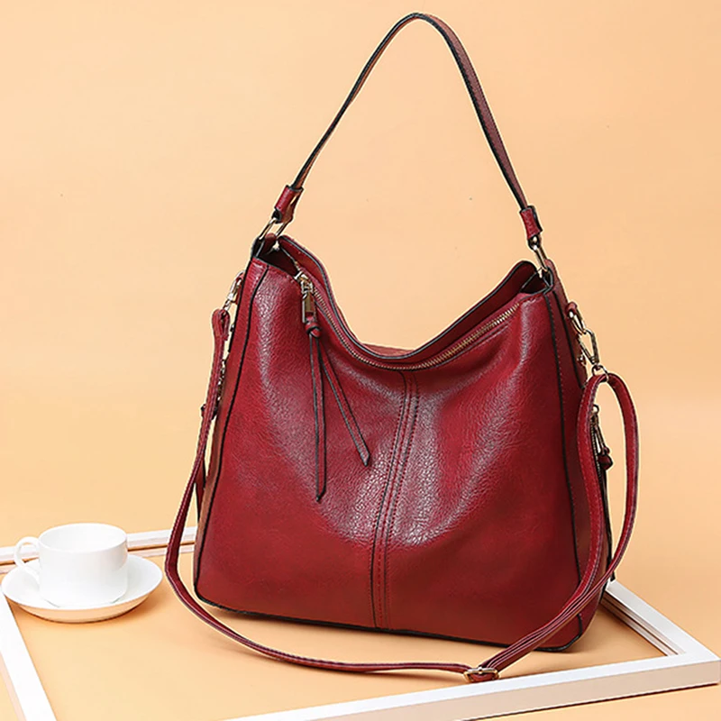 

Spring New Women Bag European American Fashion Handbag Zipper Temperament Messenger Solid Color Single Shoulder Bag