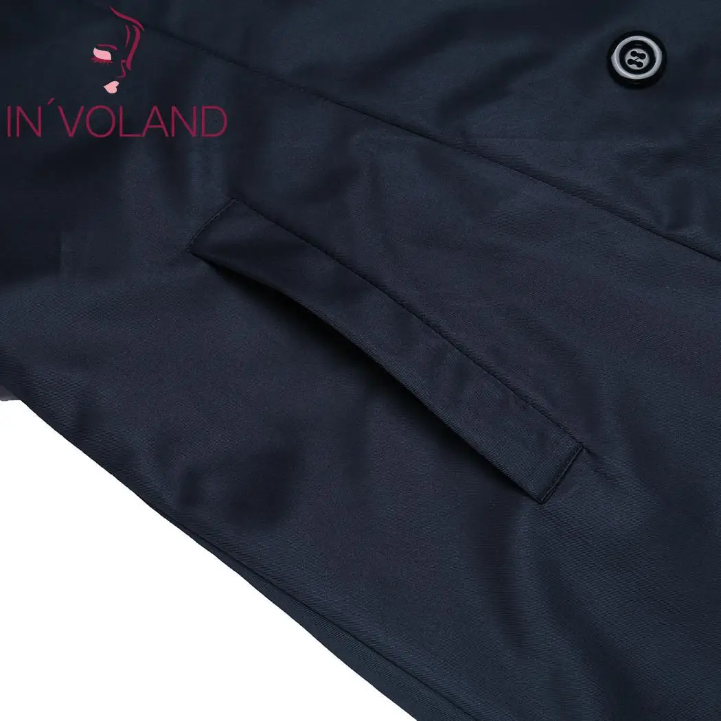 IN'VOLAND/Модная Осенняя женская верхняя одежда однобортный Повседневный женский