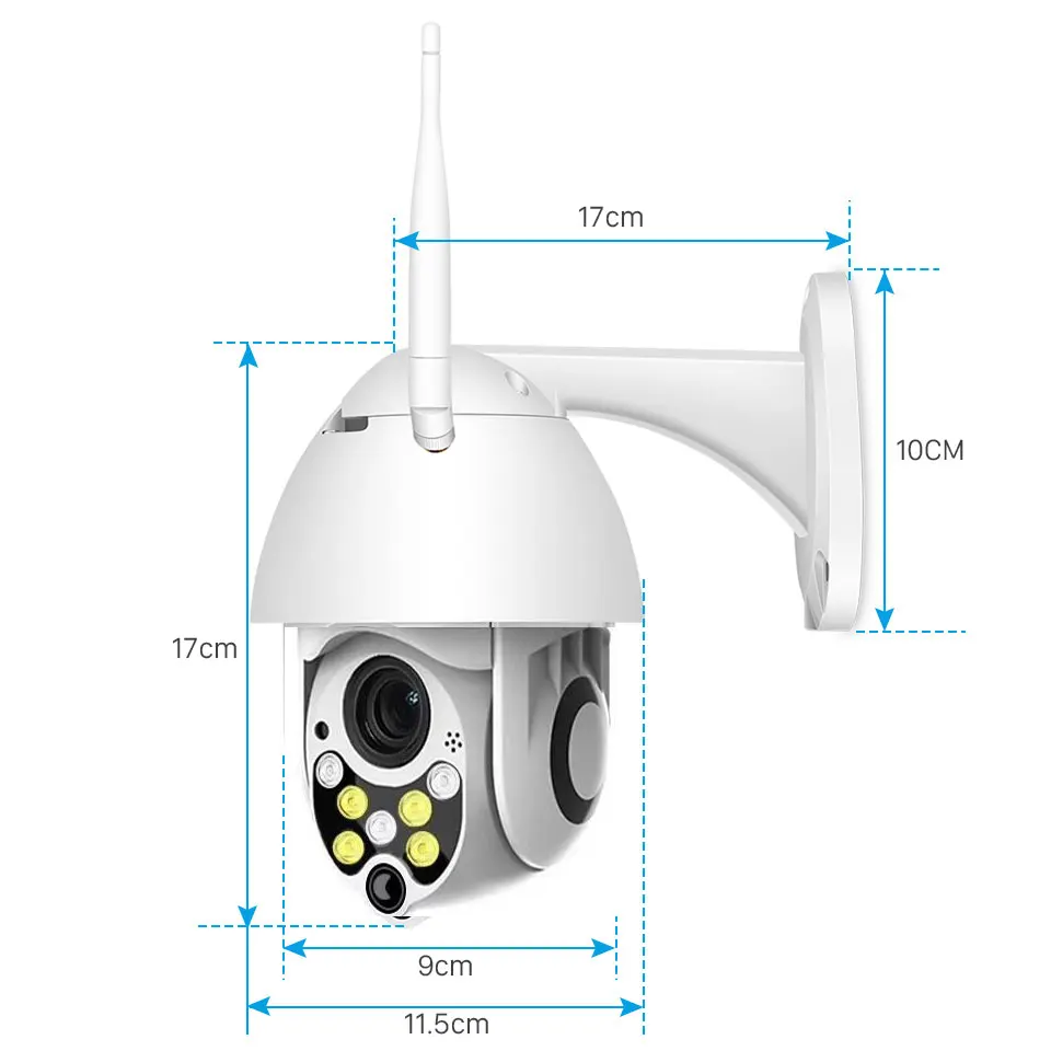 1080P PTZ IP камера наружная скорость купольная беспроводная Wifi камера безопасности Аудио Микрофон сеть видеонаблюдения Сигнализация связь