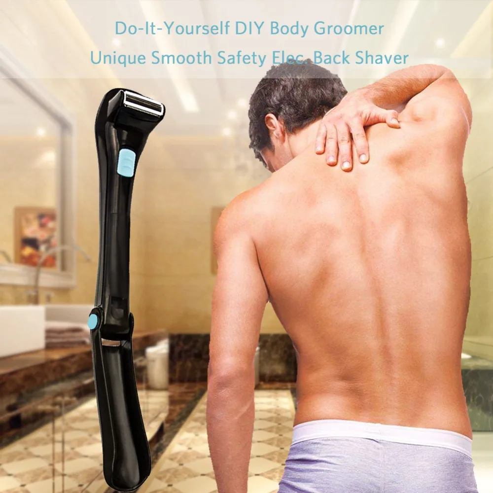Речной Лейк Do It Yourself Back Shaver Battery Operated AA Hair Body Underarm Removal 1 Бритва и 2 лезвия|blade blade|hair