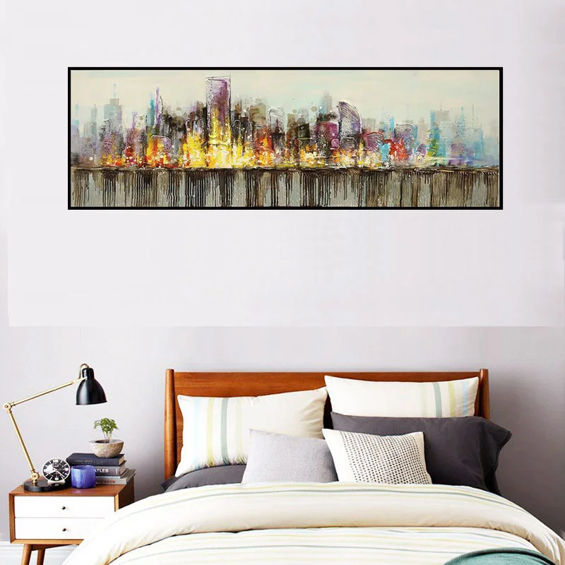 

Абстрактный длинный дизайн, Ландшафтные картины, настенная живопись, искусство, Картина на холсте для спальни, гостиной