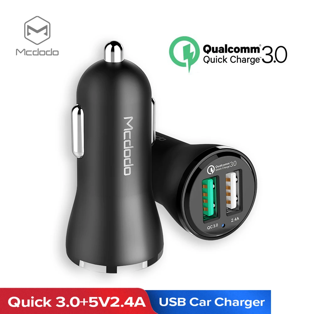Автомобильное зарядное устройство Mcdodo USB 3 0 мобильный телефон быстрая зарядка