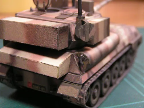 FV101 скорпион танк Камуфляж 3D бумажная модель DIY игрушка|Картонные конструкторы| |
