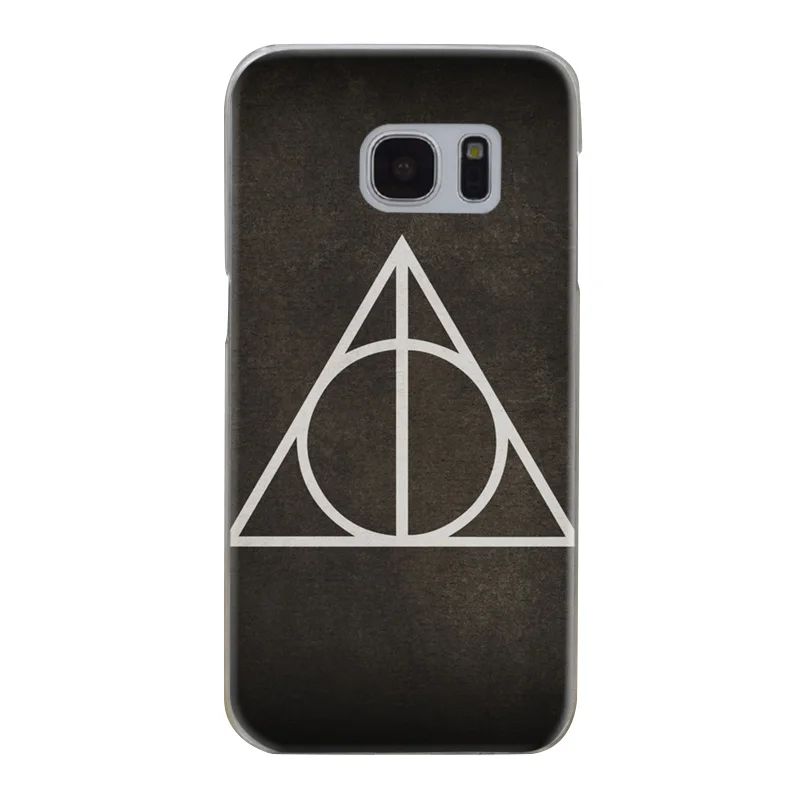 H495 Harry Potter Deathly Hallows Transparent Hard PC Case Cover For Samsung Galaxy S Note 3 4 5 6 7 8 9 Edge Plus |