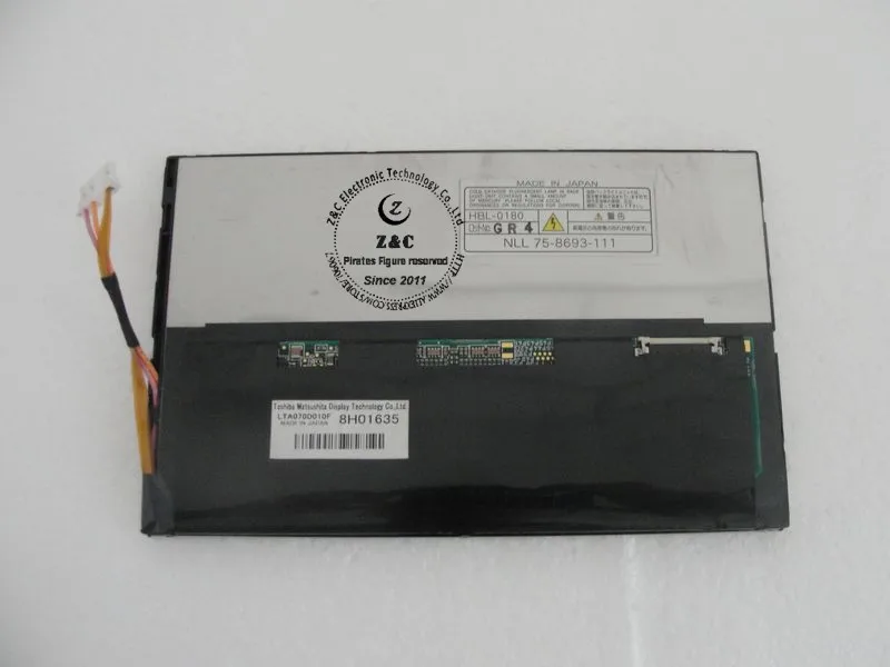 LTA070D010F оригинальный A + класс 7 &quotЖК-дисплей для Автомобильная навигационная