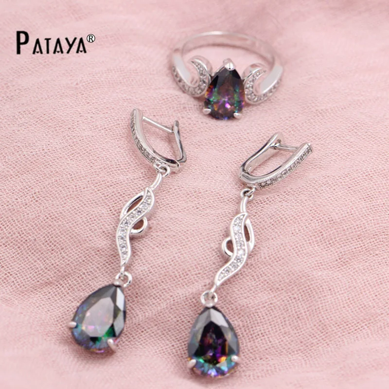 Набор украшений PATAYA в форме капли воды из кольца и серег|dubai jewelry sets|jewelry setsdrop sets |