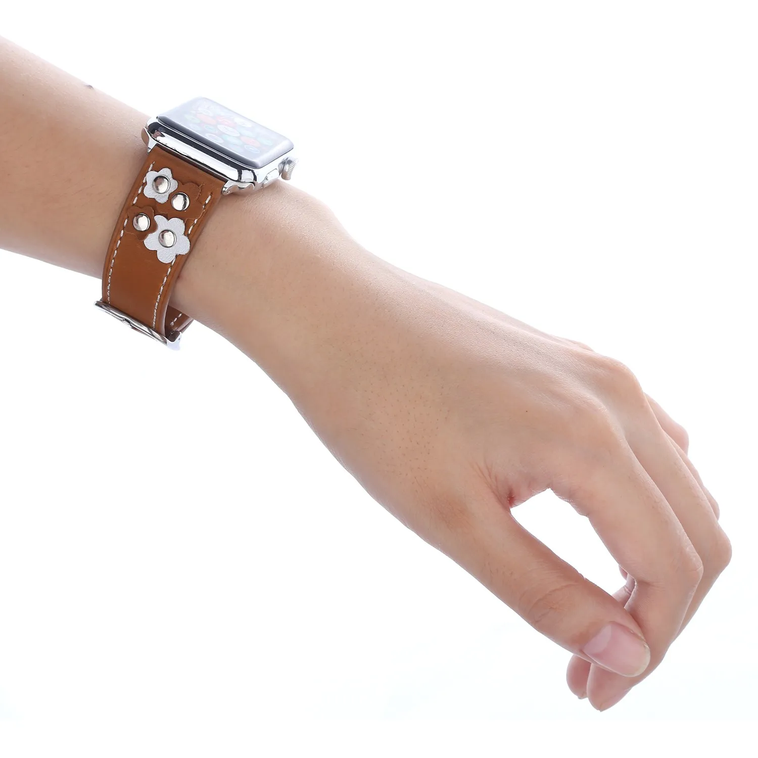 Ремешок из натуральной кожи с заклепками для Apple Watch 38 мм 42 |