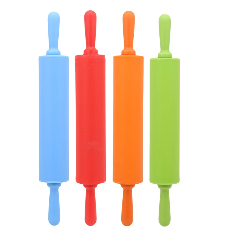 Антипригарный силиконовый рулонный штифт для пищевых продуктов Fondant Rolling Pin DIY