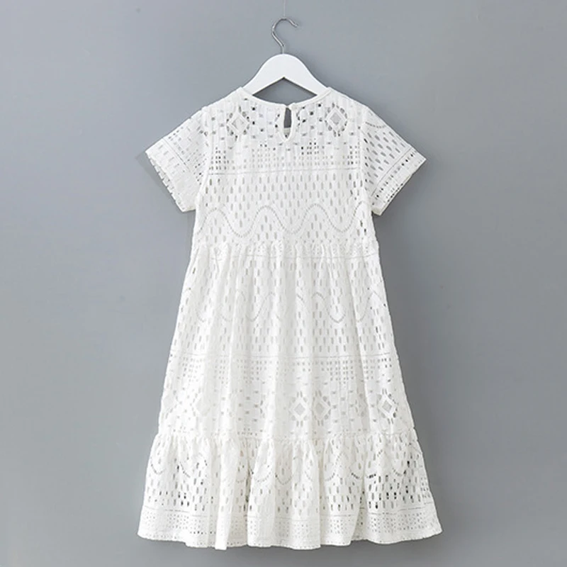 8 - 16 yrs teenage girls summer white lace long dress elegant princess gown 2021 new party clothes kids dresses for big | Детская одежда