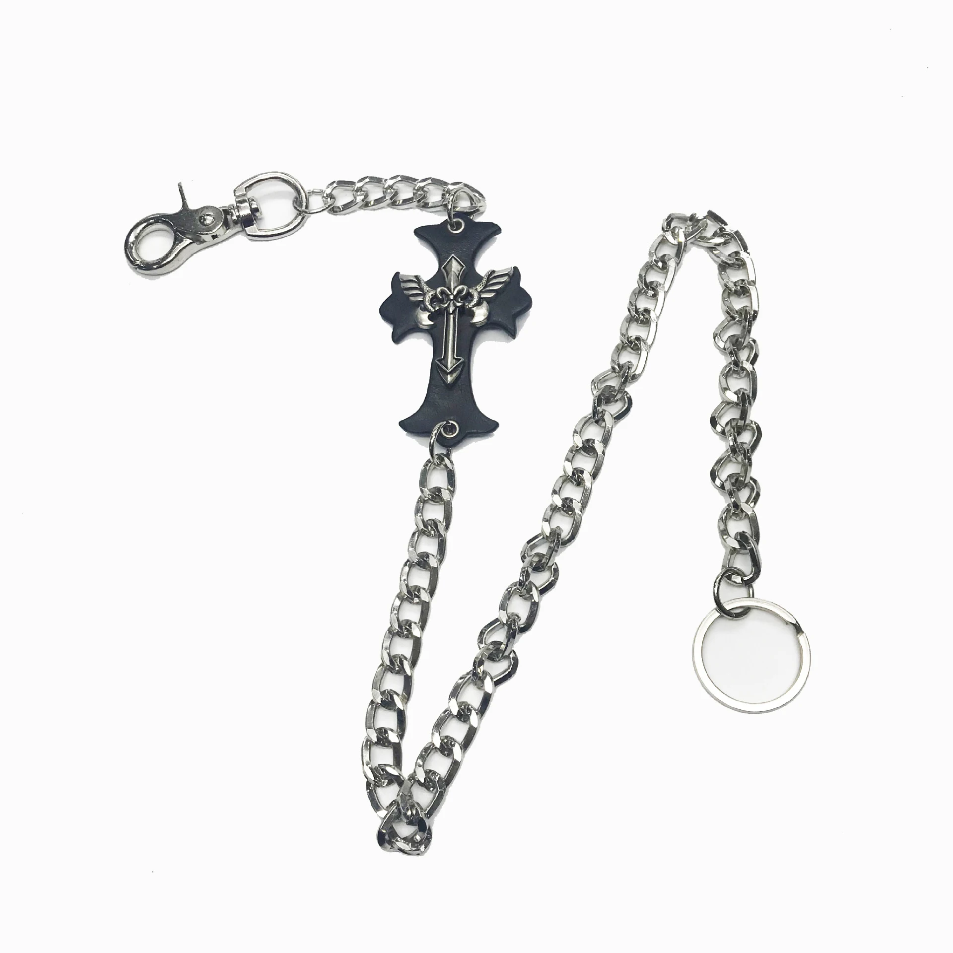 Мужские ювелирные изделия Тяжелые кожаные байкерские брюки в стиле панк-рок |