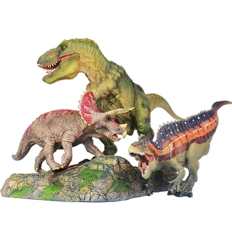 Высокое качество Юрского периода Tyrannosaurus Rex Triceratops Acrocanthosaurus динозавр игрушечные