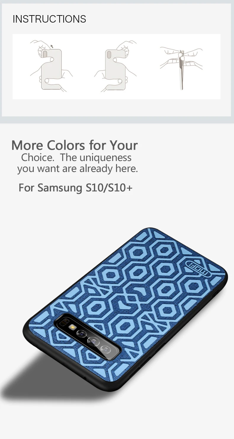 Для Galaxy S10+ чехол, жидкий силикон, задняя крышка, MOFi,, для samsung S10 Plus, чехол s coque, ткань, противоскользящий, S10e чехол