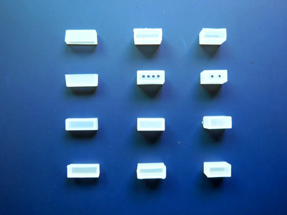 200pcs/set silicon endcap(with 4 holes) for 10mm wide pcb led flexible strip(ws2811,ws2812b,5050 SMD strip)
