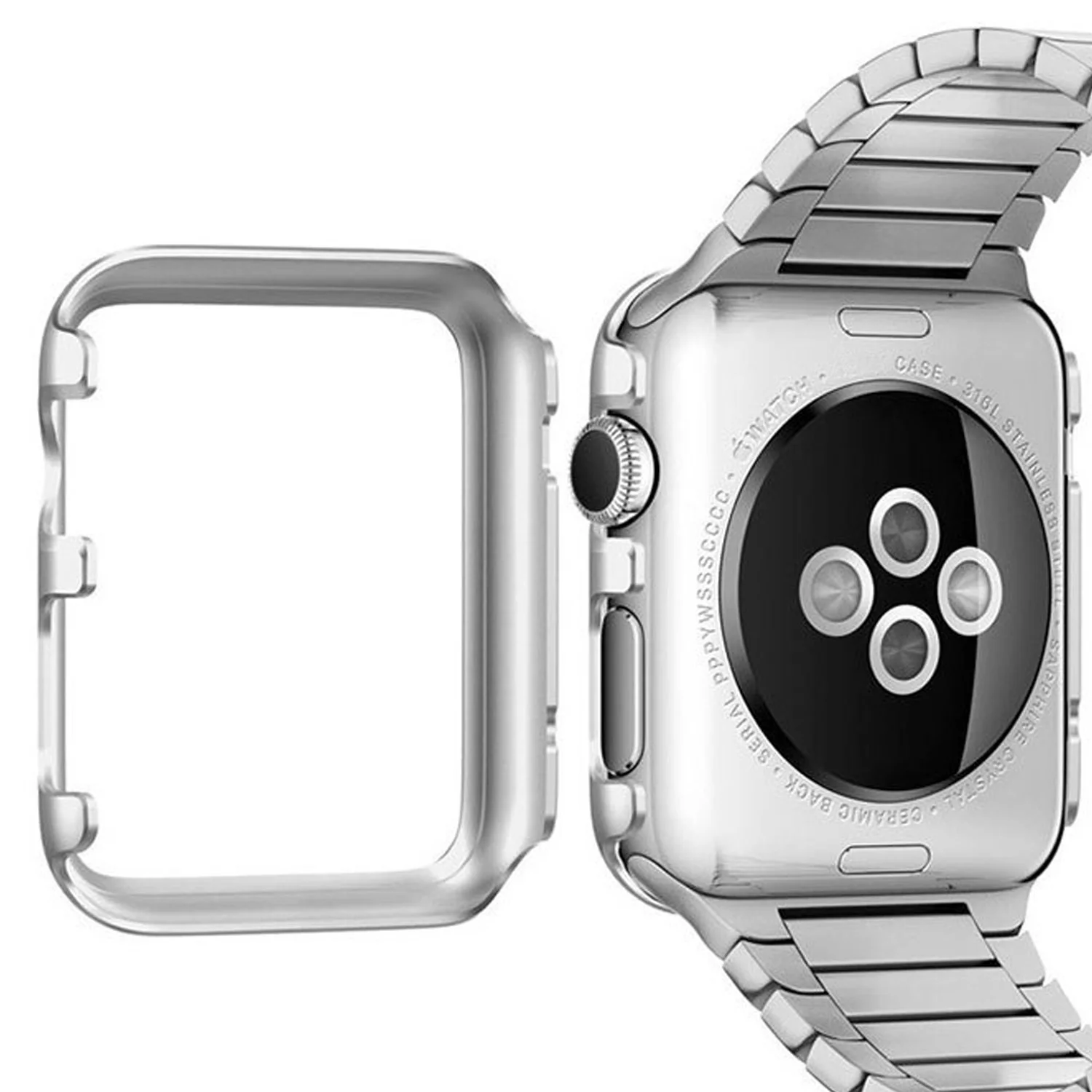 Защитный чехол рамка Besegad из алюминиевого сплава для Apple Watch iWatch Series 2 3 38 мм 42
