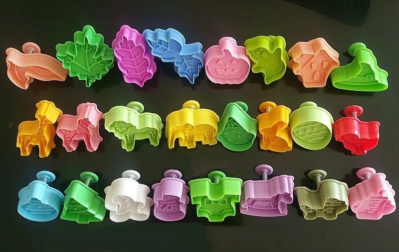 3D мультяшная форма для печенья пластик DIY бисквит Фондант формы штампы Плунжер