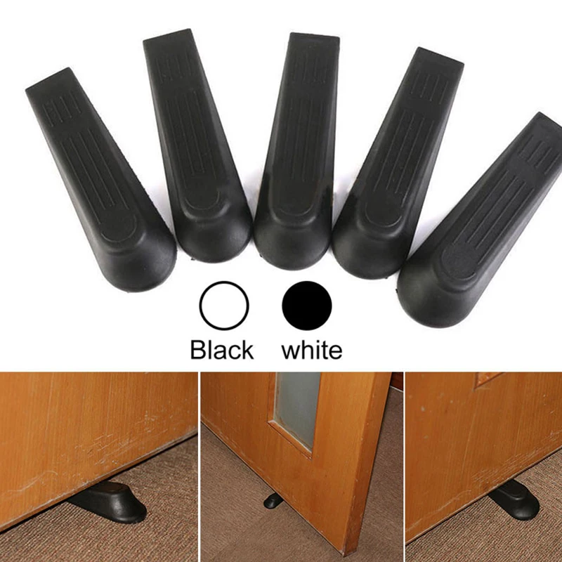 5 шт. гаджет дверные ручки аксессуары белый/черный Doorstops удержания ограничитель открывания двери бампера на танкетке держатель