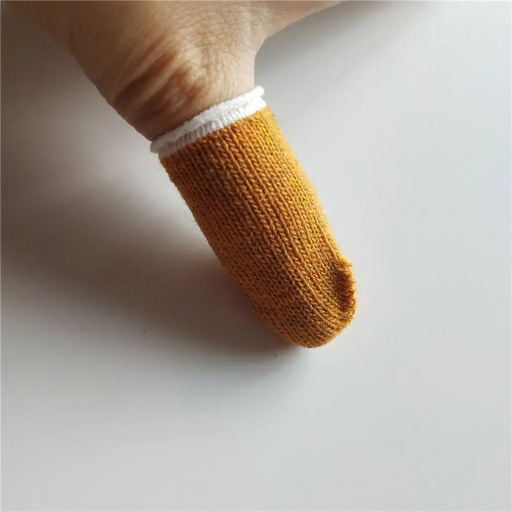 Full Touch Screen Game Fingertips Sweat-proof Anti-static Mobile Phone Tablet Finger Sleeve Gloves dropshipping Good Hot - Color: Gray