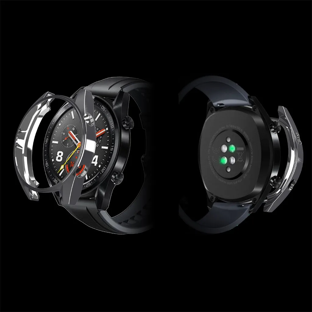 Смарт-часы Smartband mi band 3 шт ультра-тонкий гальванический прозрачный ПК Жесткий Чехол для huawei watch GT