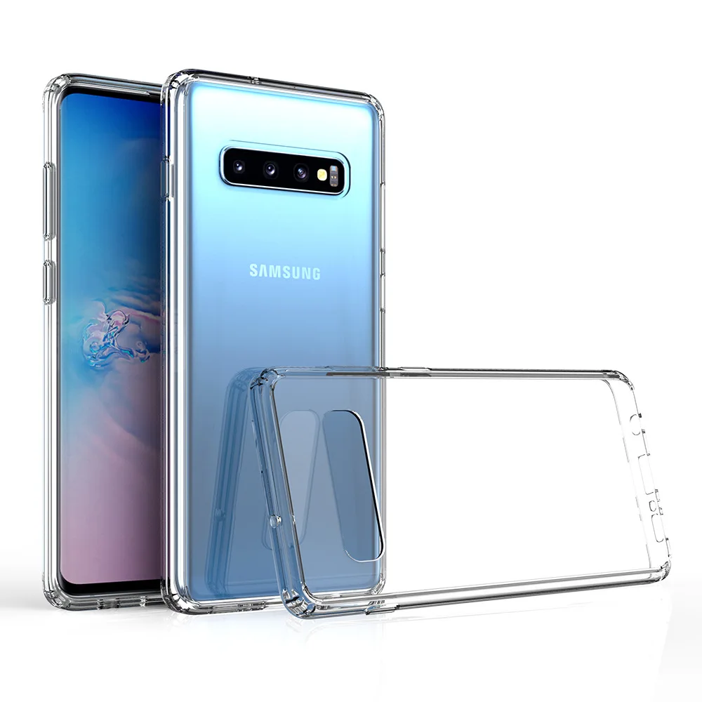 Для samsung Galaxy Note 10 Plus чехол S10 Note 9 8 S9 S8 S10e 5G ударопрочный Жесткий Тонкий чехол для задней панели прозрачный защитный чехол