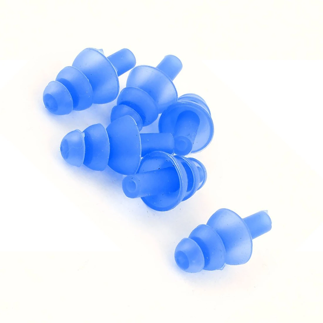 

3 Pairs Soft Silicone Waterproof Swimming Earplug Protector Blue