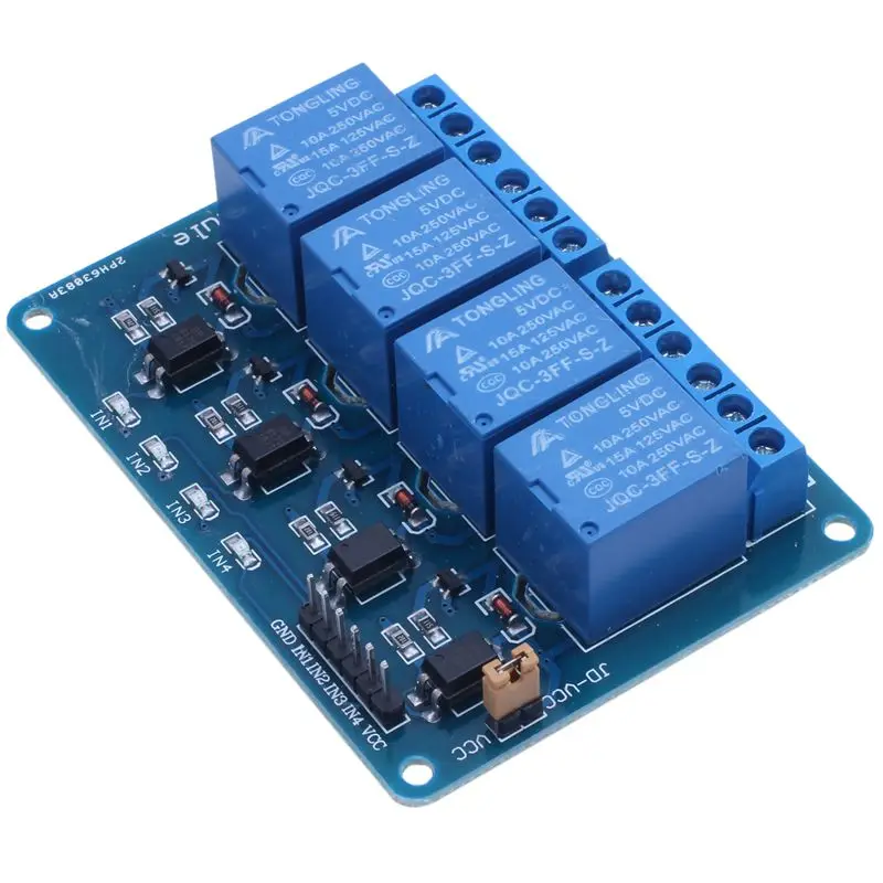 Акция! 5 в 4 канальная релейная плата модульный оптрон LED для Arduino PiC ARM AVR|Реле| |