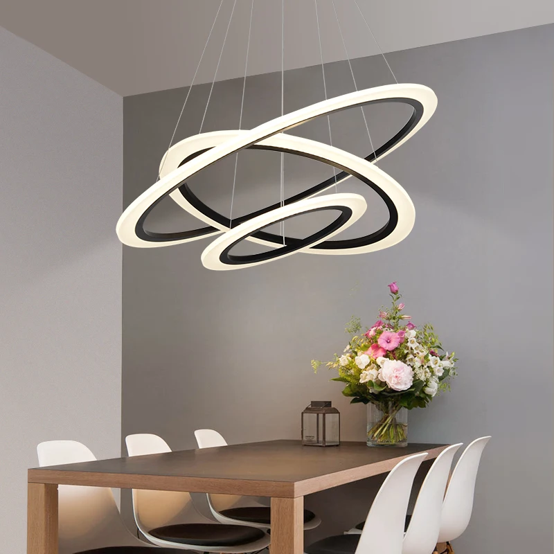 

Acrylic Rings led Chandelier hanglamp Chandelier Lighting for living room dining room suspension luminaire modern chandelier