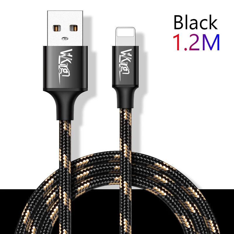 Для iphone USB кабель 1,2 A для зарядки данных м/2 м/3 м для iphone X XS XR 8 7 6 6 S телефонный кабель металлический нейлоновый плетеный кабель для быстрой зарядки